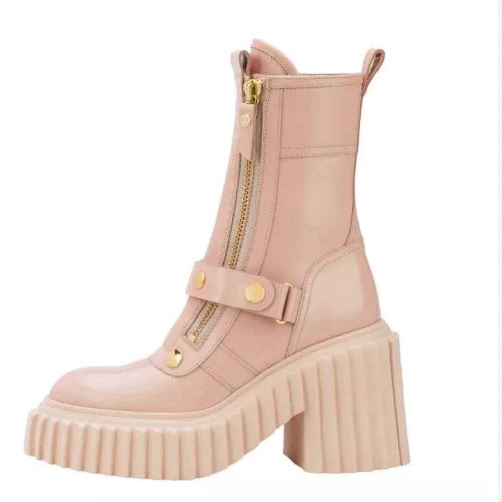 Agl Made in Italy Pink Platform Shoes with Chunky Sole - Picture 1 of 8